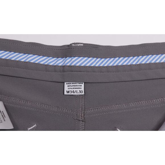 Footjoy Athletic Fit Gray Performance 5 Pocket Pants Trousers Men's 34x30 - Picture 6 of 7